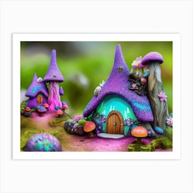 Fairy Houses 1 Art Print