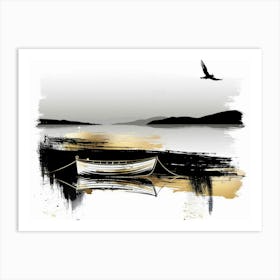 Boat On The Water Art Print