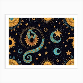 Seamless Pattern 3 Art Print