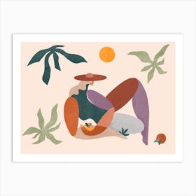 Summer Day With Oranges Art Print