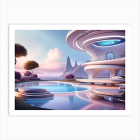 Futuristic House Art Print