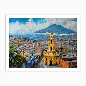 Cityscape Of Mexico City Art Print