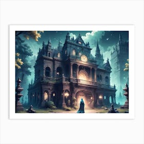 Mistery In The Castle Art Print