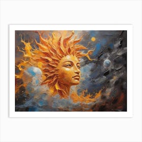 Sun and Moon 11 Art Print