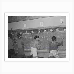 Students In Lakeview School, Arkansas By Russell Lee Art Print