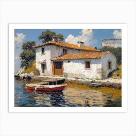 House By The Water Art Print