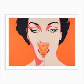 Orange Drink Art Print