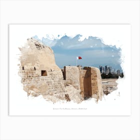 Bahrain Fort & Museum, Bahrain, Middle East Art Print