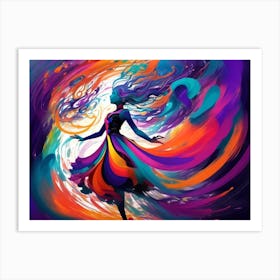 Abstract Of A Woman Art Print