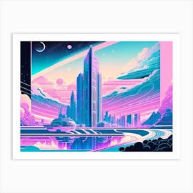 Futuristic City, Futuristic Cityscape, Futuristic City, Futuristic City, Futuristic City, Futuristic City Art Print