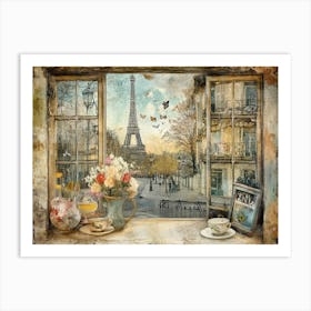 Paris Through a Window # 2 Art Print