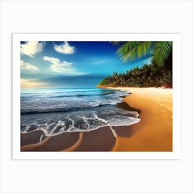 Tropical Beach Art Print