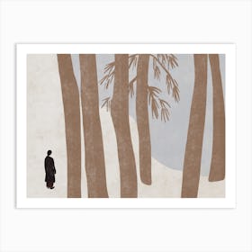 Man In The Woods Art Print