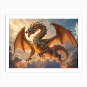 Dragon In The Sky 4 Art Print