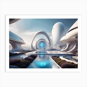 Futuristic City 60 Art Print