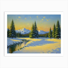 Winter Scene Art Print