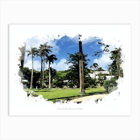 Somers Garden, Bermuda, Caribbean Art Print