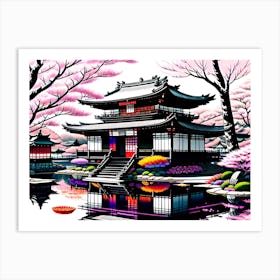 Asian Garden Art Print