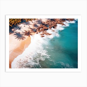 Aerial View Of A Beach 5 Art Print