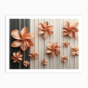 Flowers On A Wall 21 Art Print