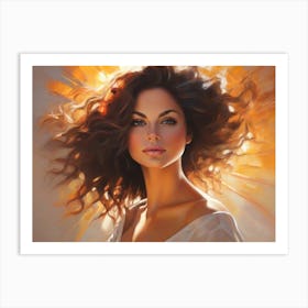 Woman In The Sun 9 Art Print