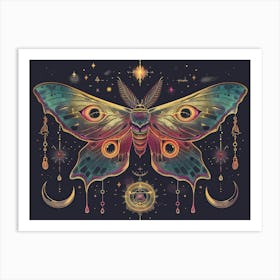 Moth illustration 1733 Art Print