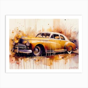 Vintage Oldtimer Car Art Print