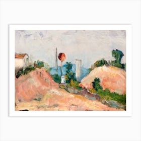 Railroad Cut, Paul Cézanne Art Print