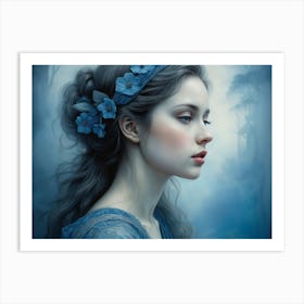 Beauty In Blue 05 Art Print