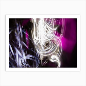 Chaos Abstract Light Painting Art Print