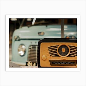 Vintage Radio Classic Van Art Print