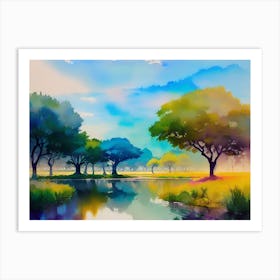 Landscape Painting 28 Art Print