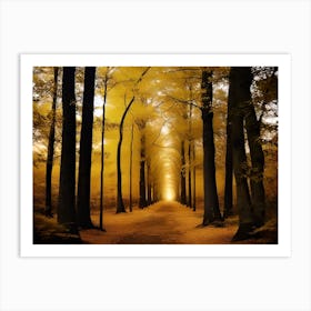 Path Through The Forest 8 Art Print