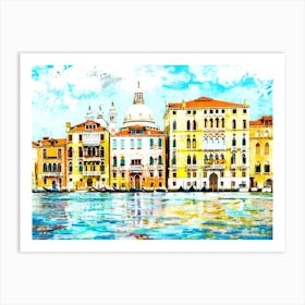 Seaside Suites - Canal Venice Art Print