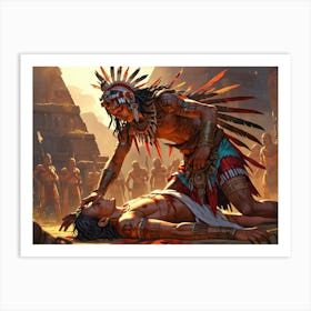 Aztec Warrior 6 Art Print