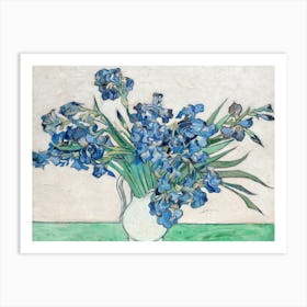 Van Gogh - Irises In A Vase Art Print