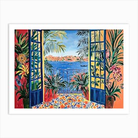 Open Window Matisse Coastal Art Print