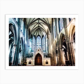 Inside Of A Cathedral 2 Art Print