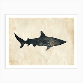 Carpet Shark Silhouette 1 Art Print