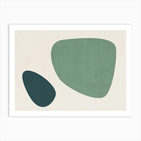 Organic Shapes - Gn03 Art Print