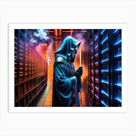 Tech priests prayying to server farms 14 Art Print