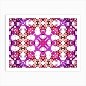 Violet Delicate Pattern Watercolor And Alcohol Ink In The Author S Digital Processing Art Print