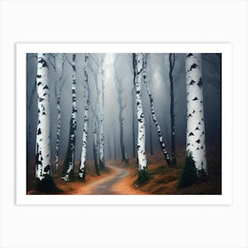 Birch Forest 45 Art Print