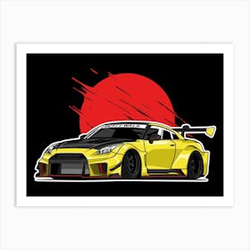 R35 Libery Walk Yellow Art Print