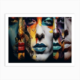 Face Painting 2 Art Print