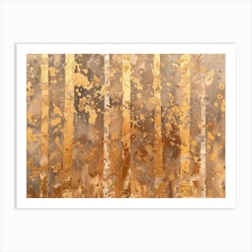 Gold Stripes Art Print