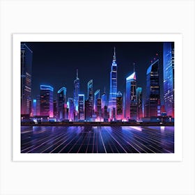 Futuristic Cityscape 2 Art Print