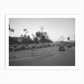 Traffic At Intersection, San Diego, California By Russell Lee Art Print