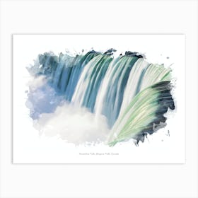 Horseshoe Falls, Niagara Falls, Canada Art Print