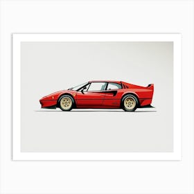 Ferrari 288 Gto Car Style Art Print